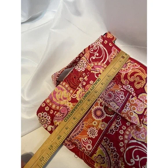 Vera Bradley Pink Paisley Purse Crossbody Shoulder Bag - Picture 7 of 8